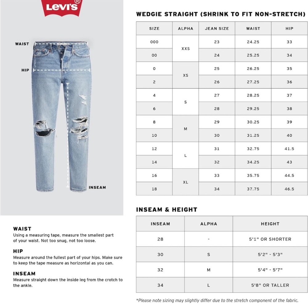 *NWT* Levi’s Wedgie Straight Jeans Size 29 - Picture 5 of 10